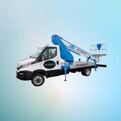 Camión con plataforma elevadora