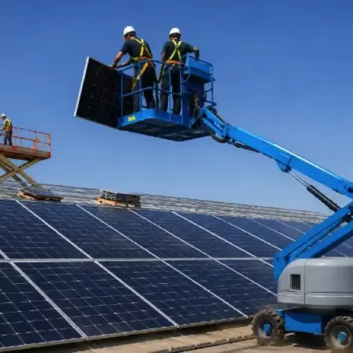 Plataformas elevadoras para instalaciones fotovoltaicas
